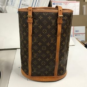 Louis Vuitton Bucket GM Monogram Hand Bag 💐 re-lined!